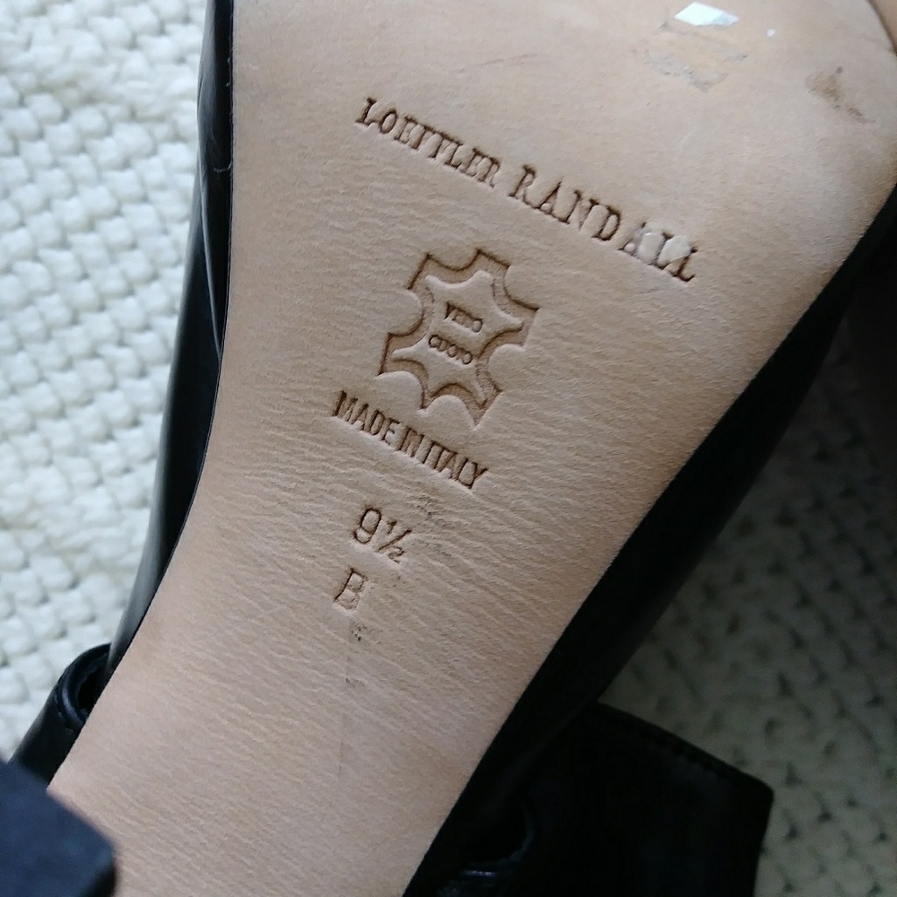 Loeffler Randall Black Leather Tall Boots - Picture 8 of 8